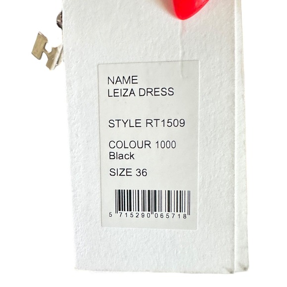 ROTATE BIRGER CHRISTENSEN Black White Ruffled Cocktail Dress Size 6 - Picture 9 of 10